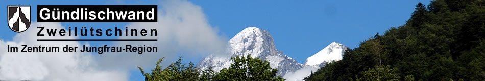 Gündlischwand - Zweilütschinen  ---   Im Zentrum der Jungfrauregion