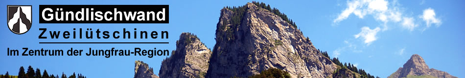 Gündlischwand - Zweilütschinen  ---   Im Zentrum der Jungfrauregion